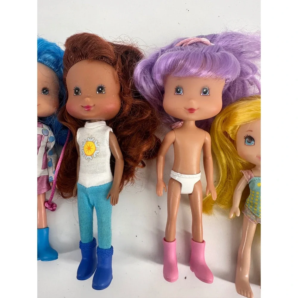 Strawberry‎ Shortcake Friends Doll Lot of 5 Playmates 2000s 6 inch Figures